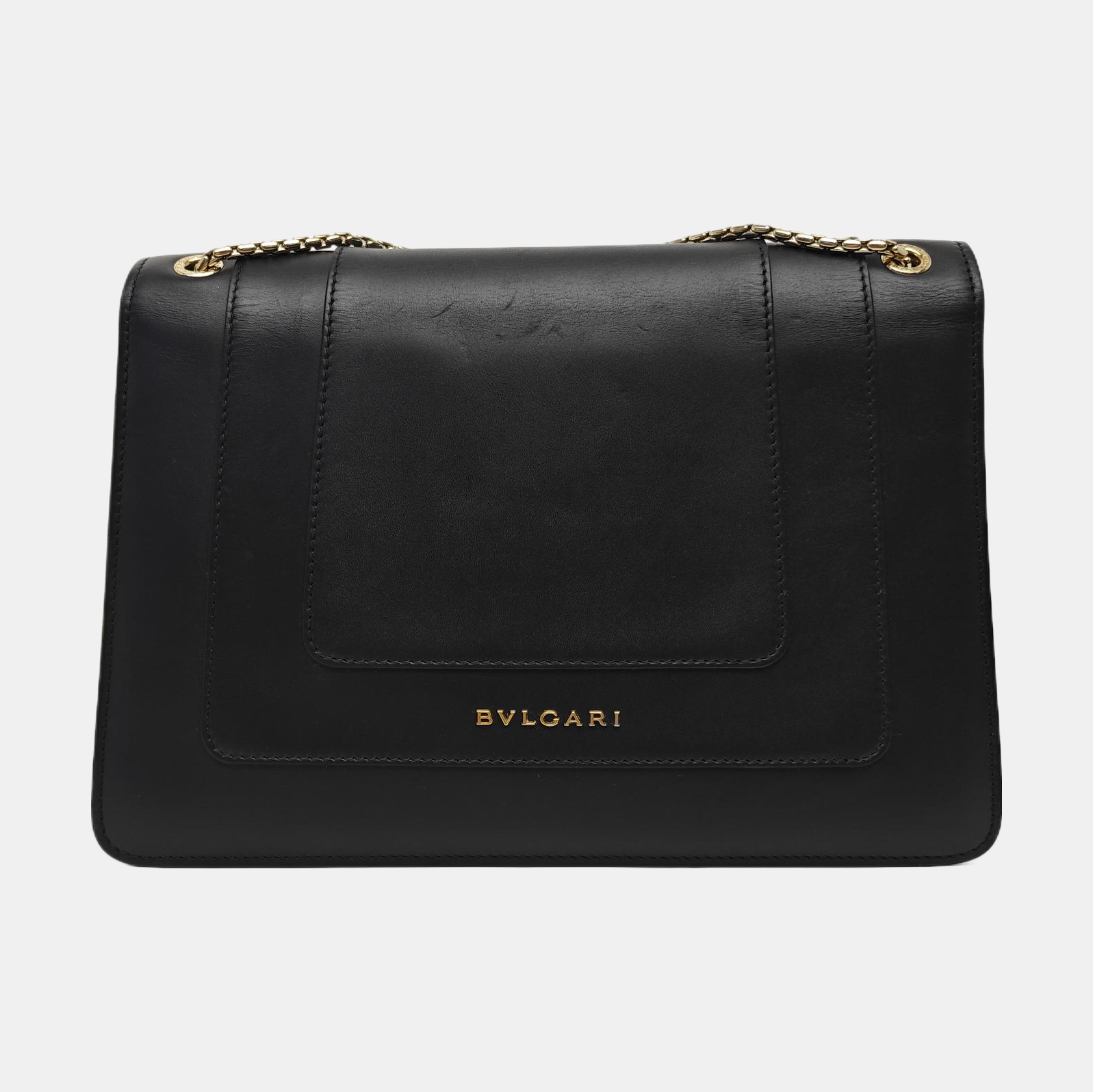 SERPENTI FOREVER Medium Quilted Calfskin Black