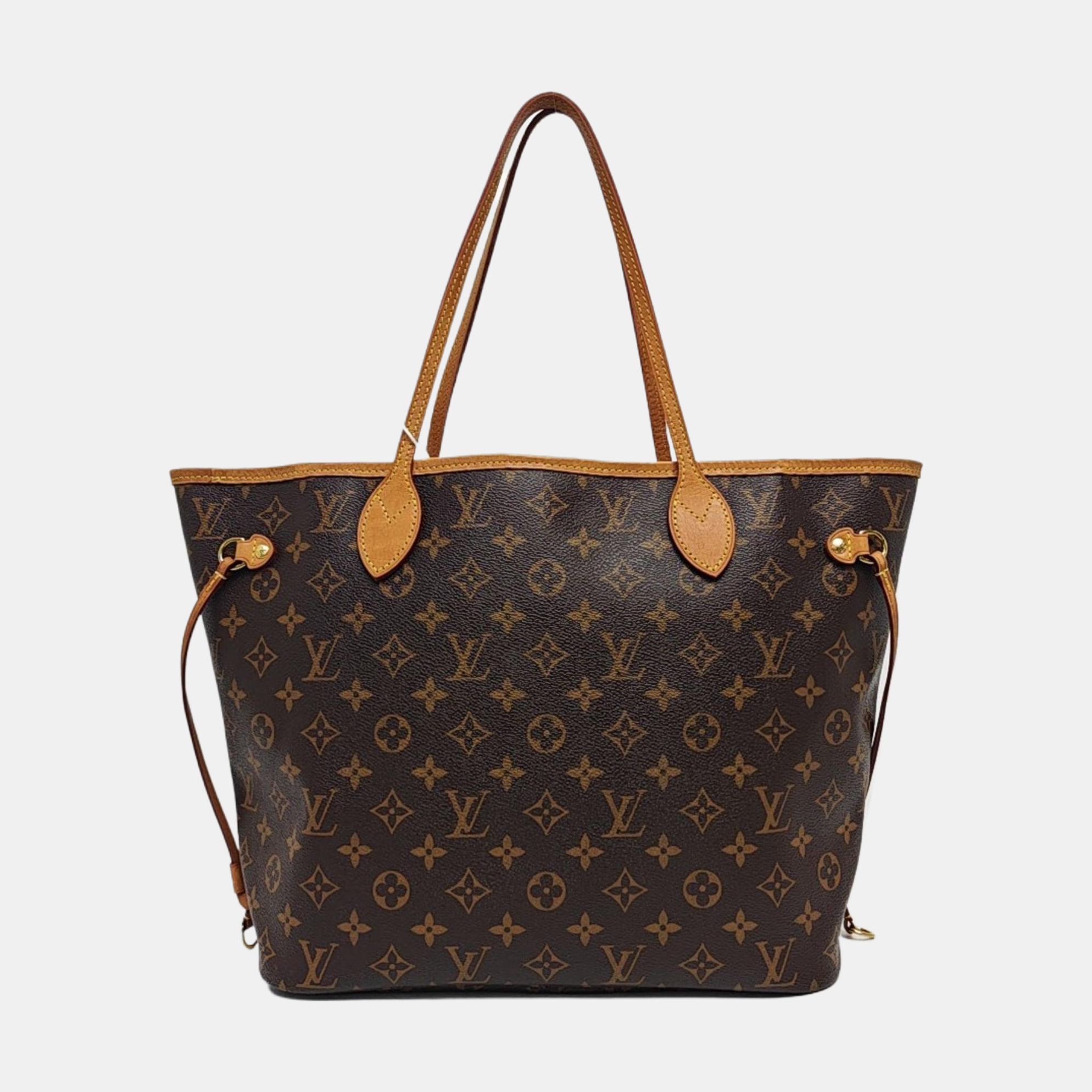 NEVERFULL MM Monogram Coated Canvas Brown