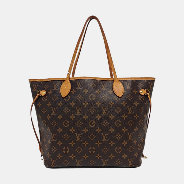 NEVERFULL MM Monogram Coated Canvas Brown