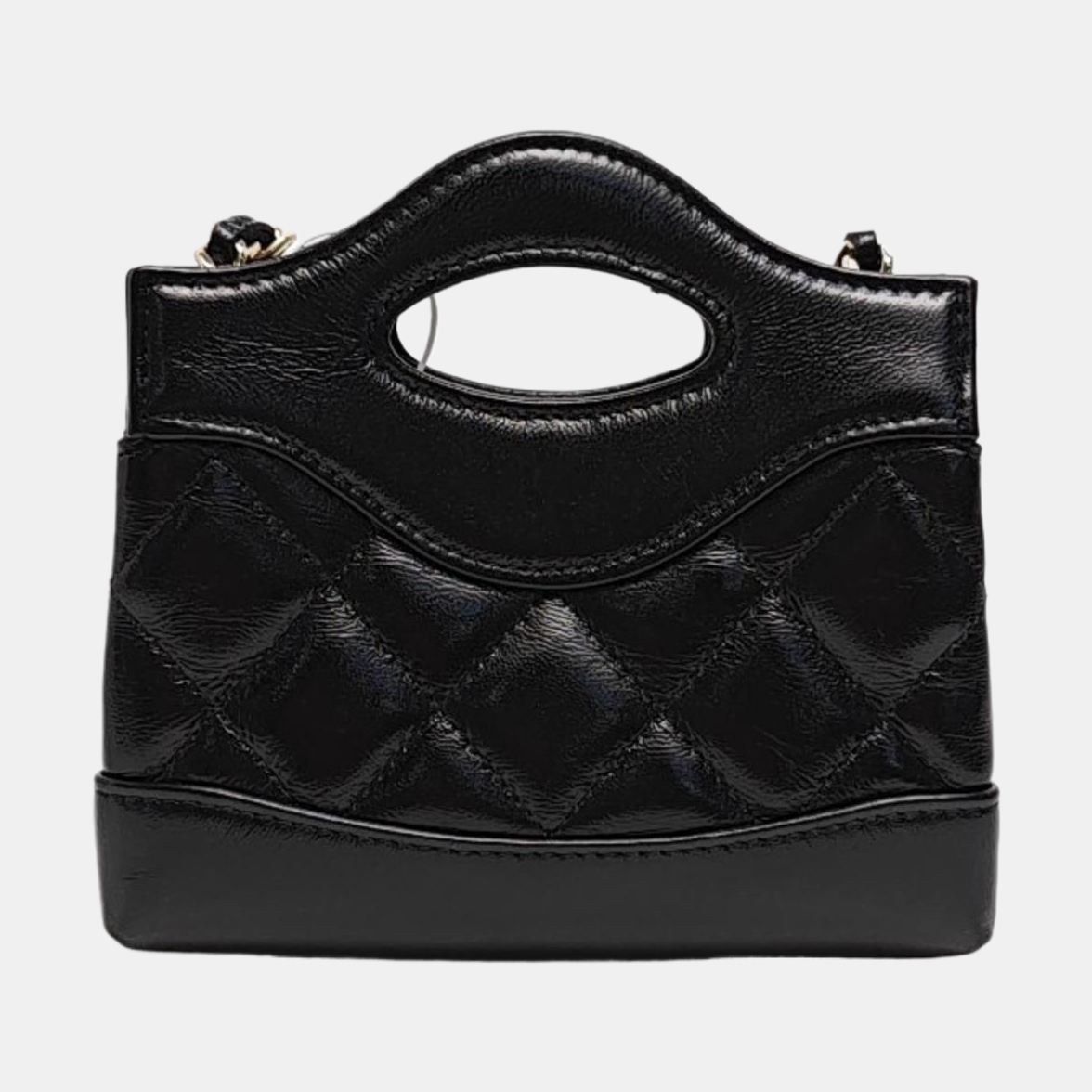 CHANEL 31 Super Mini Quilted Lambskin Black