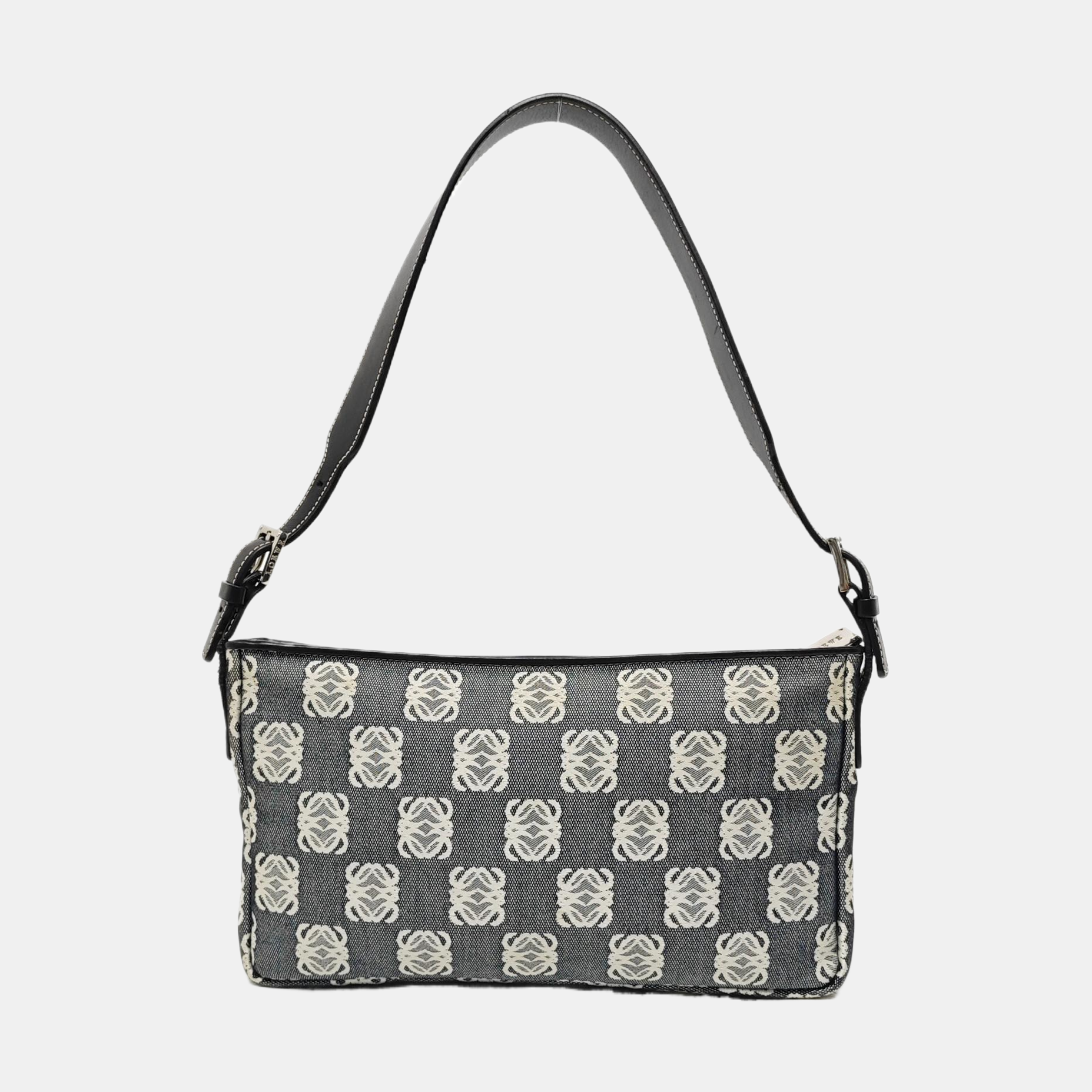 Monogram Canvas Shoulder Bag Gray