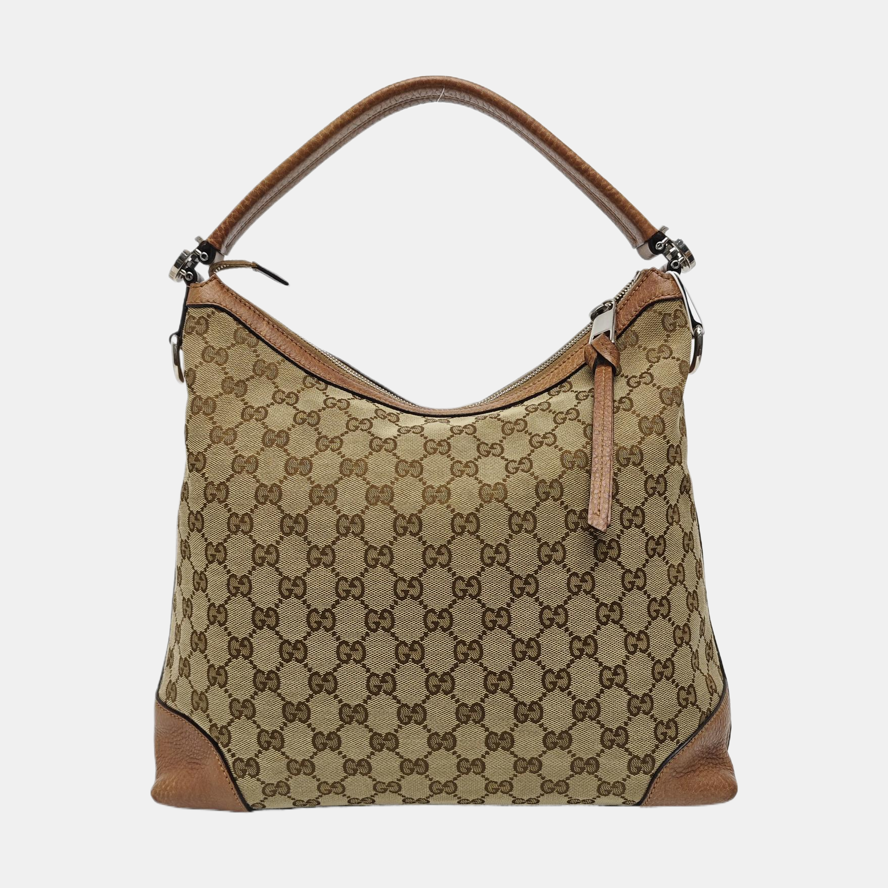 Monogram Canvas Top Handle Bag Beige