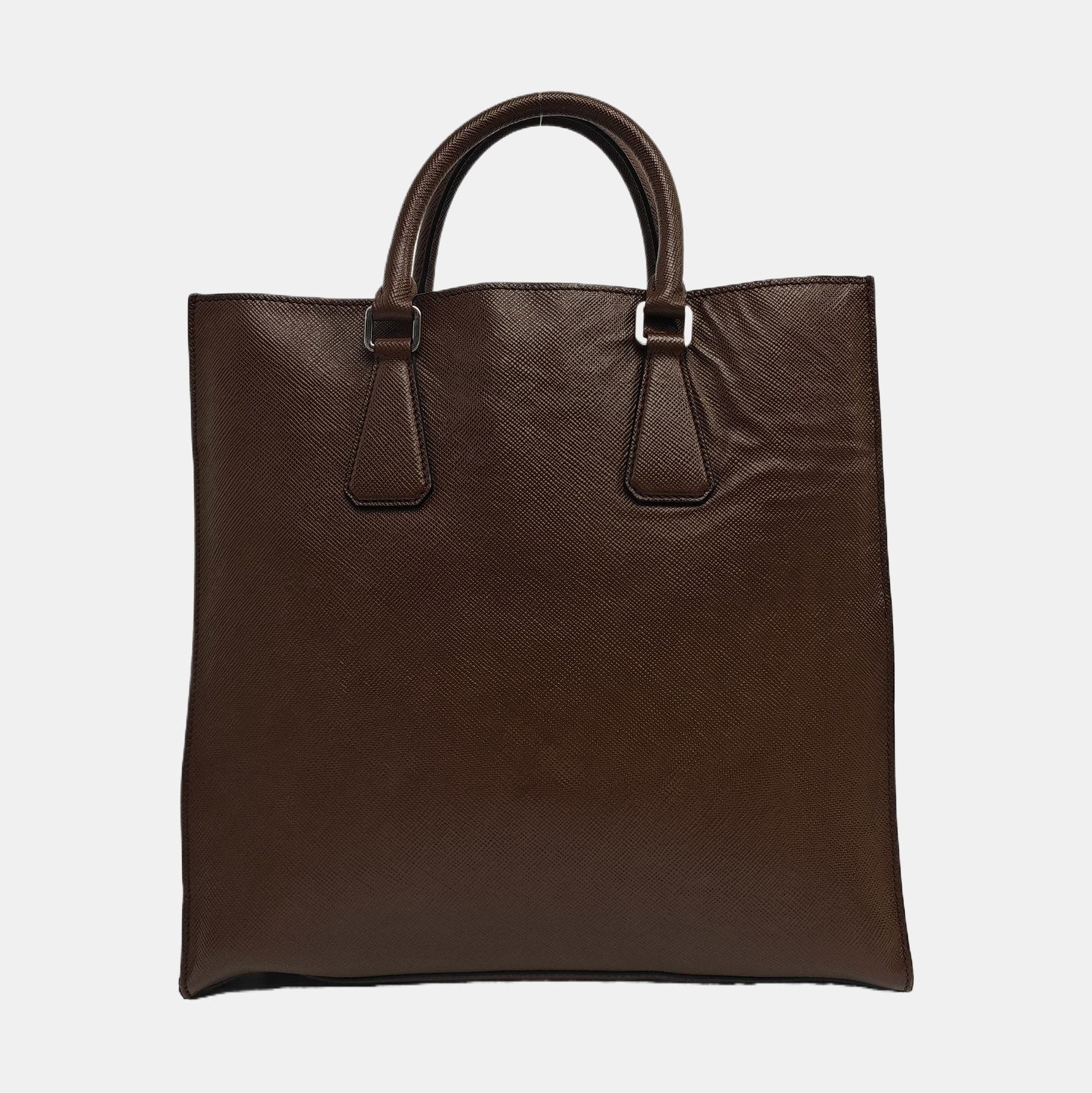 Saffiano Calfskin Tote Bag Brown
