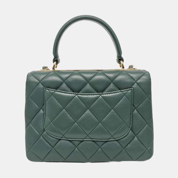 TRENDY CC Quilted Lambskin Green