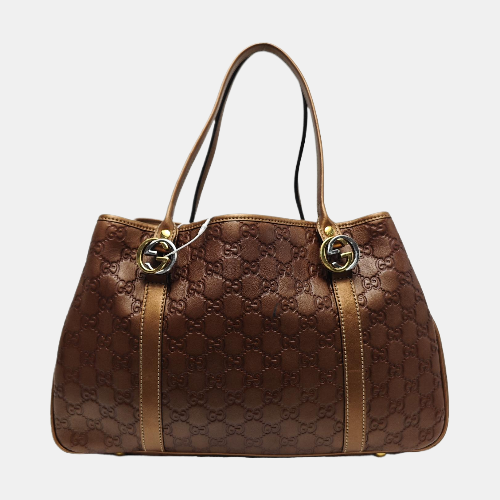 Monogram Leather Brown