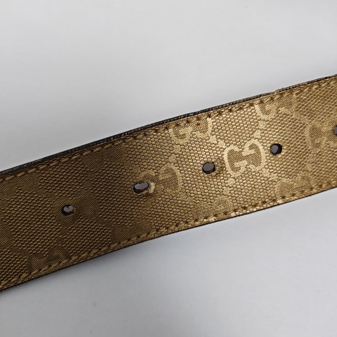 Leather Belt Gold