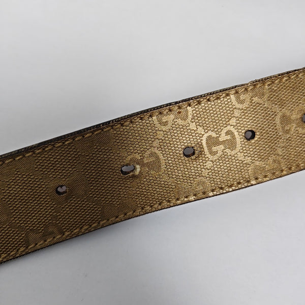 Leather Belt Gold