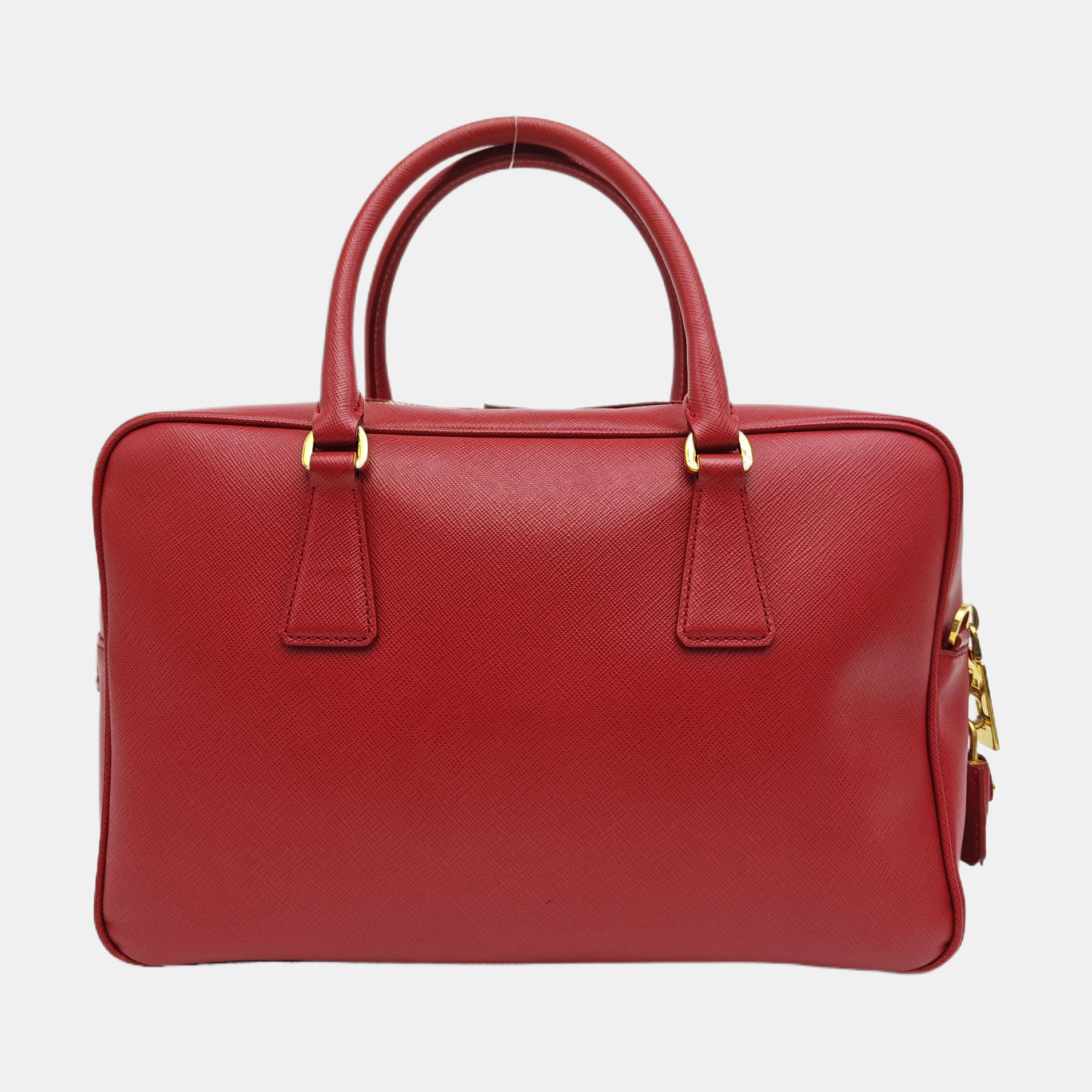 Saffiano Calfskin Shoulder Bag Red