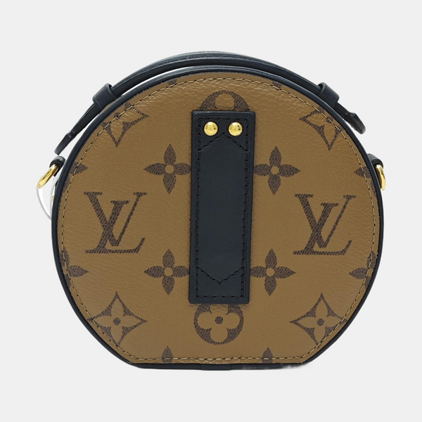 BOITE CHAPEAU Mini Monogram Coated Canvas Brown