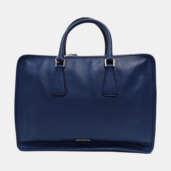 Suitcase Saffiano Calfskin Blue