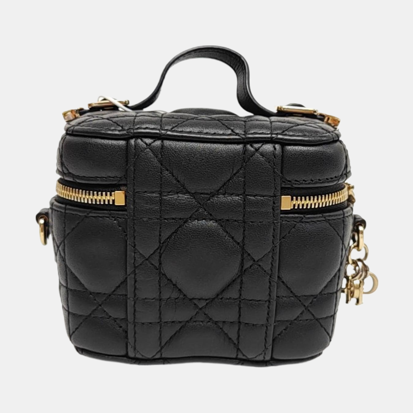 Lady Dior Super Mini Cannage Lambskin Black