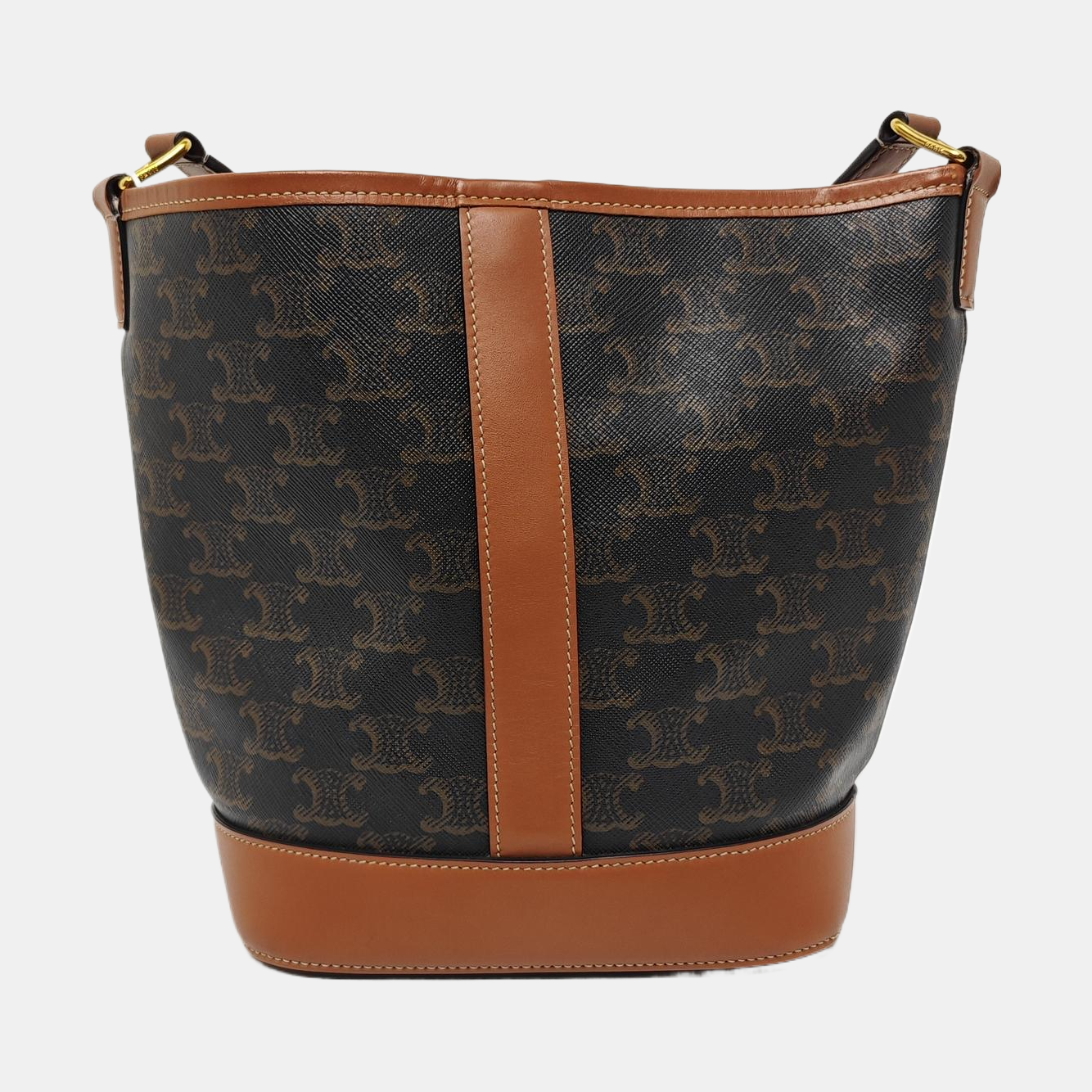TRIOMPHE CANVAS Small Coated Canvas Brown