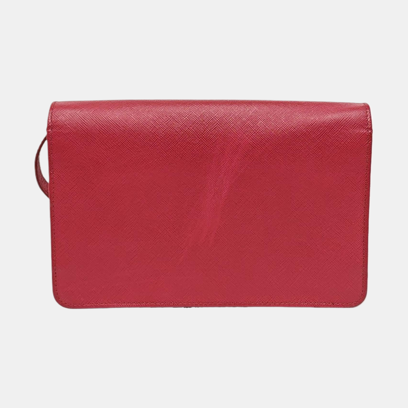Fold Wallet Saffiano Calfskin Red