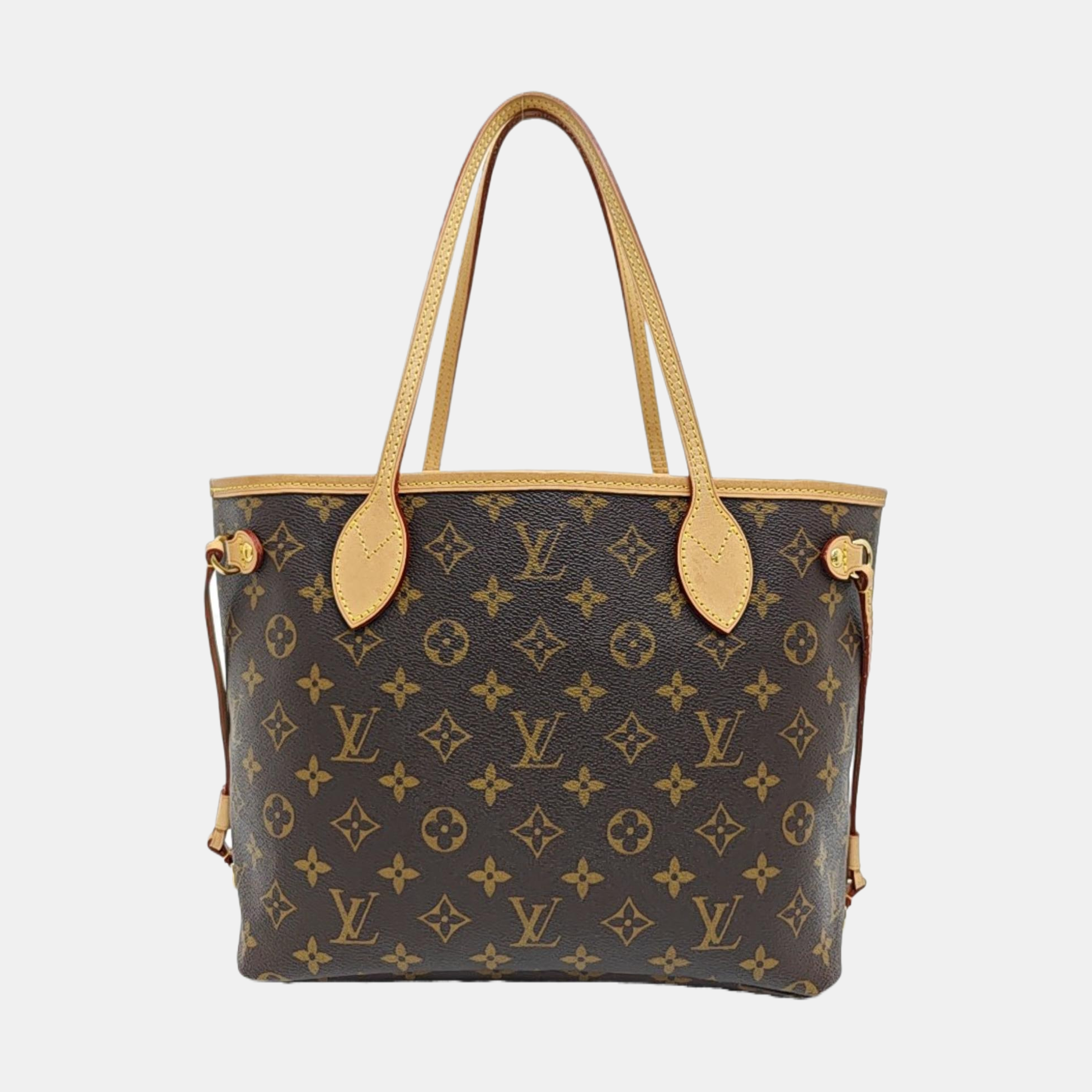 NEVERFULL PM Monogram Coated Canvas Brown