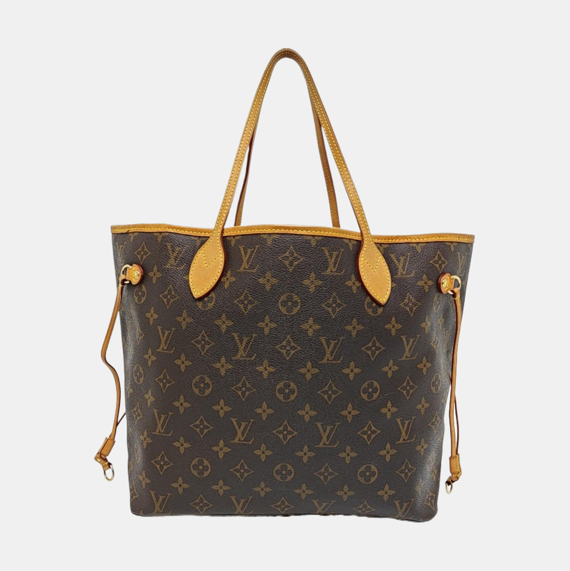 NEVERFULL MM Monogram Coated Canvas Brown