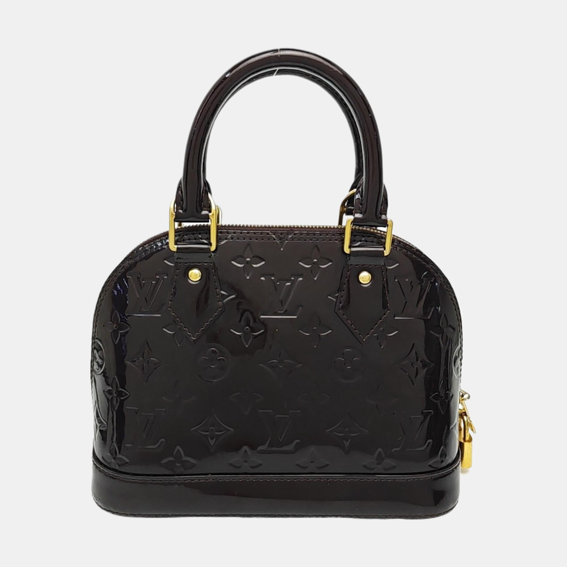 ALMA BB Monogram Patent Leather Red