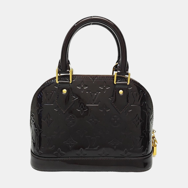 ALMA BB Monogram Patent Leather Red