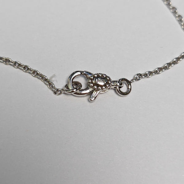 Rose Des Vents 18k White Gold Silver Necklace