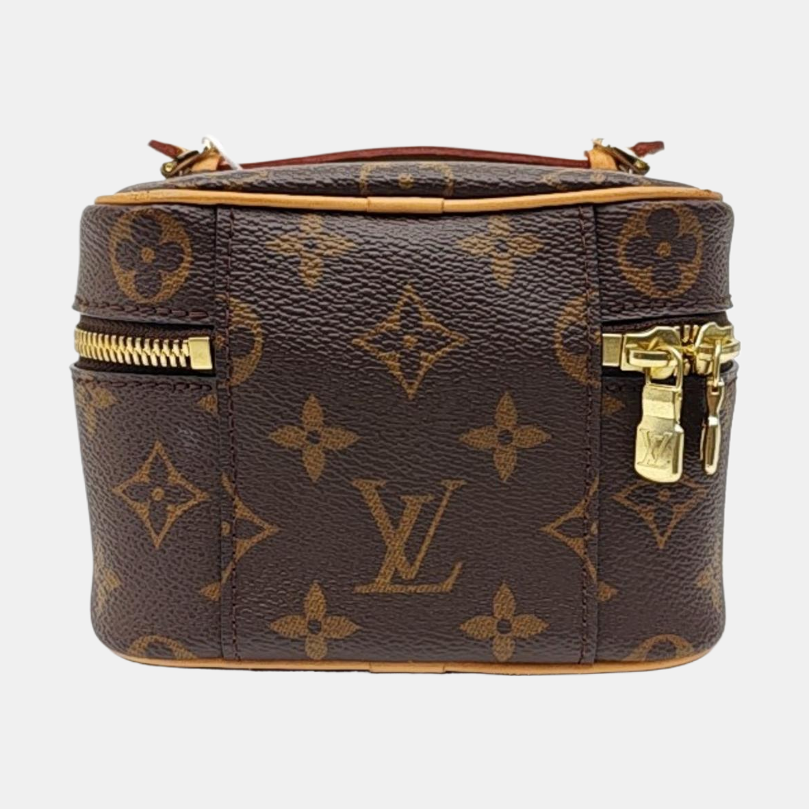 NICE Super Mini Monogram Coated Canvas Brown