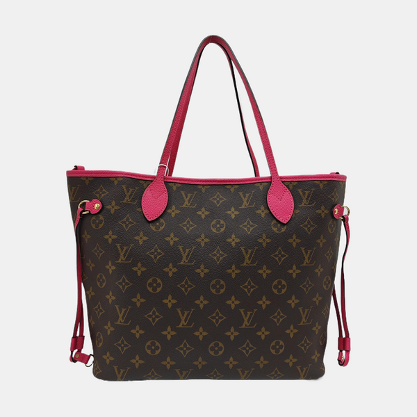 NEVERFULL INSIDE OUT MM Monogram Coated Canvas Brown