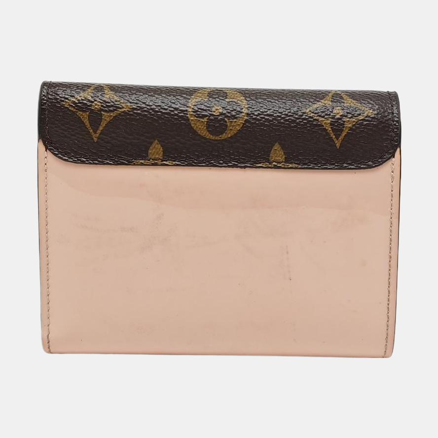 CHERRYWOOD Monogram Calfskin Pink Wallet