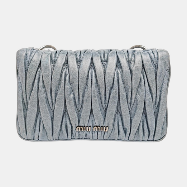 Matelassé Mini Lambskin Blue