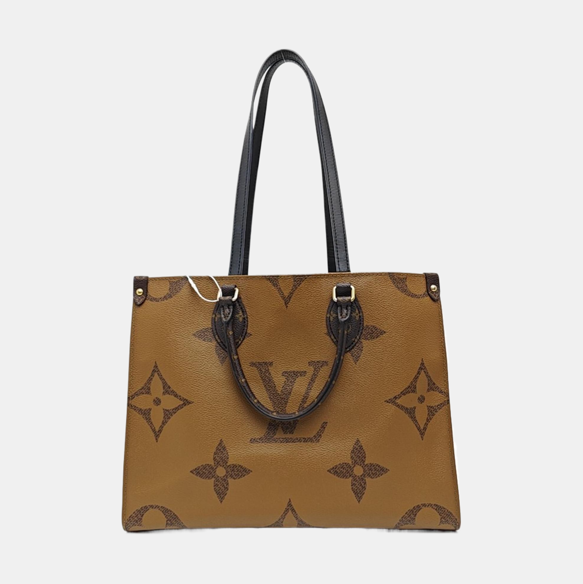 ONTHEGO MM Monogram Coated Canvas Brown