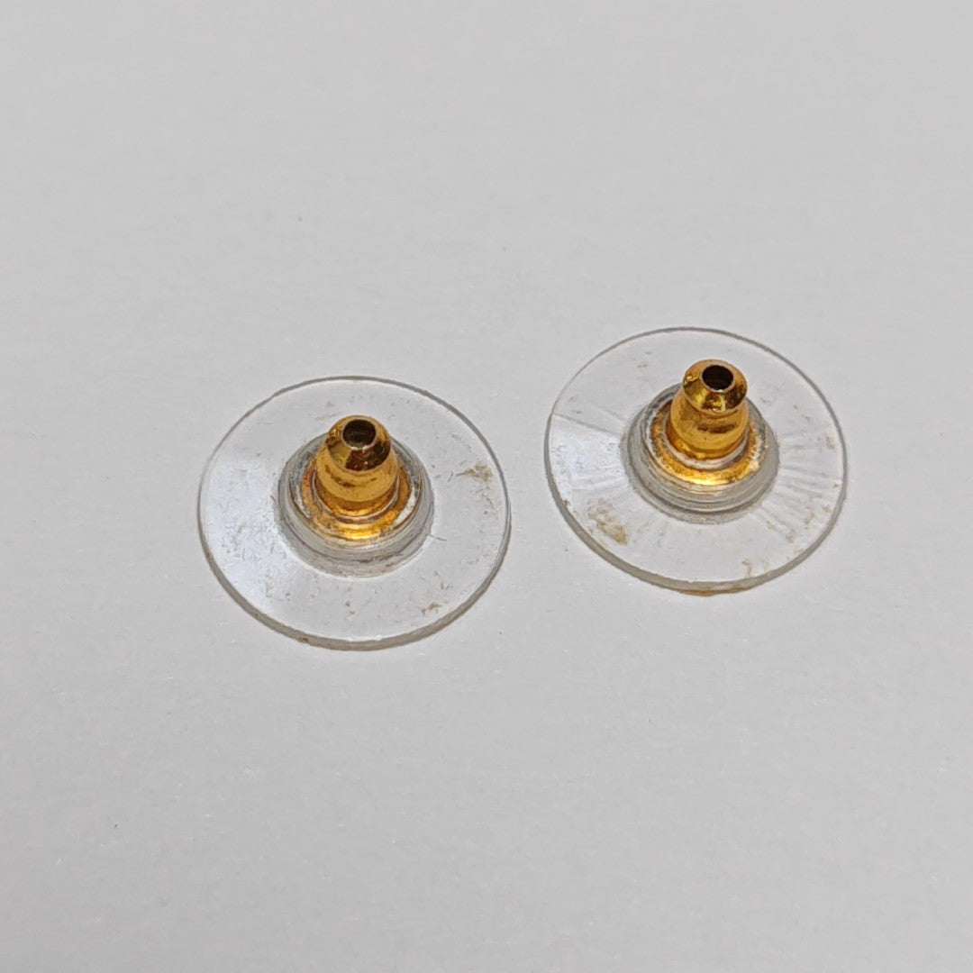 CC Logo Metal Gold Earrings