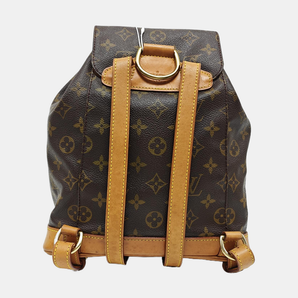 MONTSOURIS MM Monogram Coated Canvas Brown