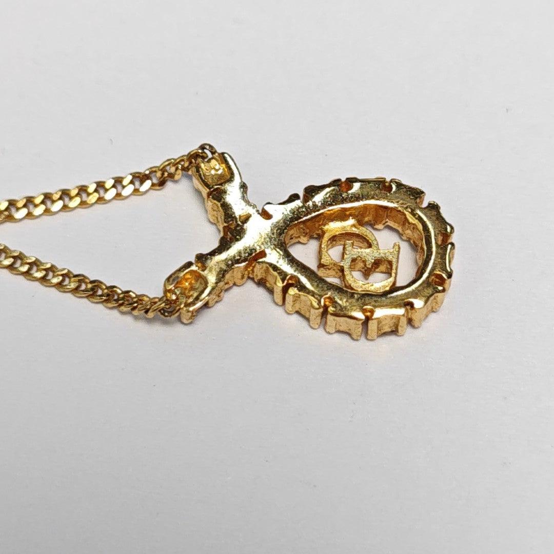 Petit CD Metal Gold Necklace