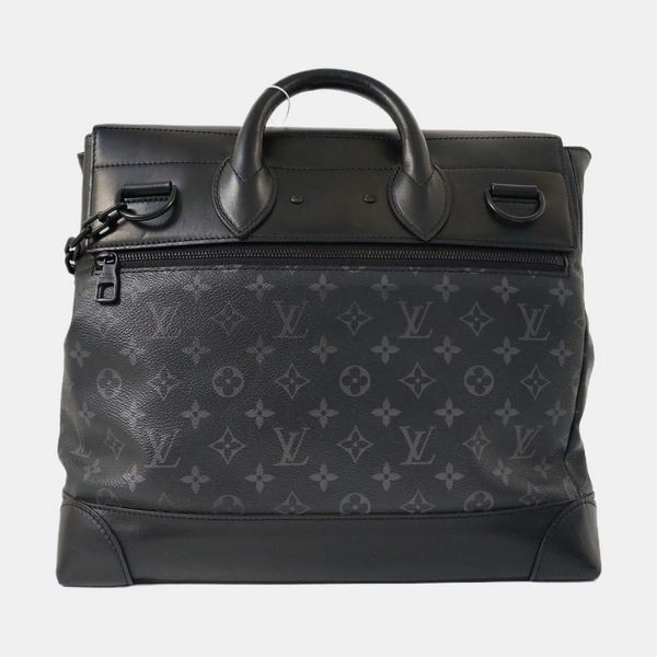 STEAMER Monogram Coated Canvas Black