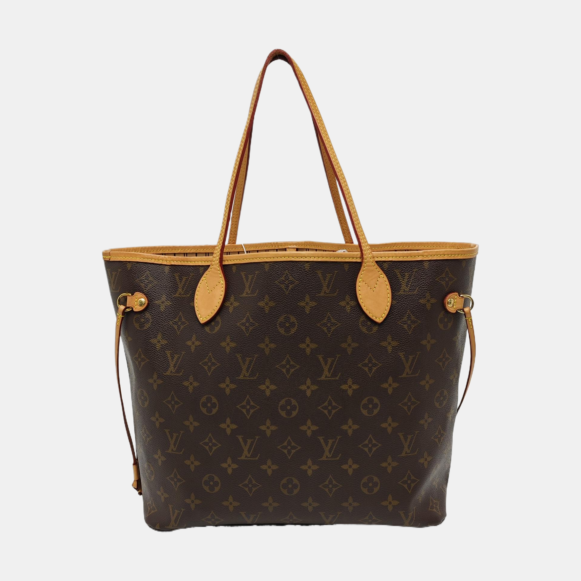 NEVERFULL MM Monogram Coated Canvas Brown