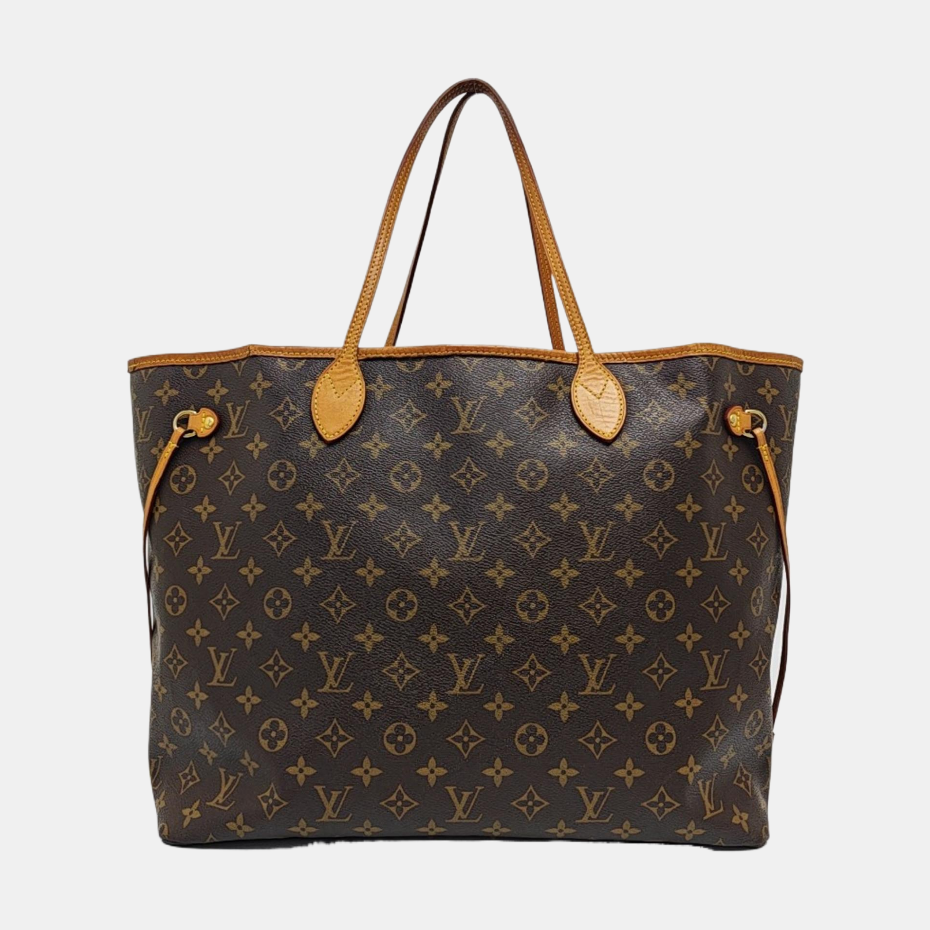 NEVERFULL GM Monogram Coated Canvas Brown