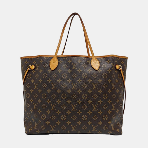 NEVERFULL GM Monogram Coated Canvas Brown