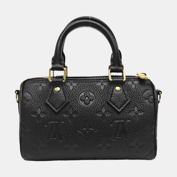 SPEEDY Nano Monogram Calfskin Black