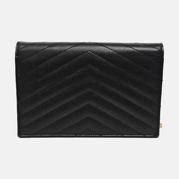 MONOGRAM WOC Chevron Calfskin Black