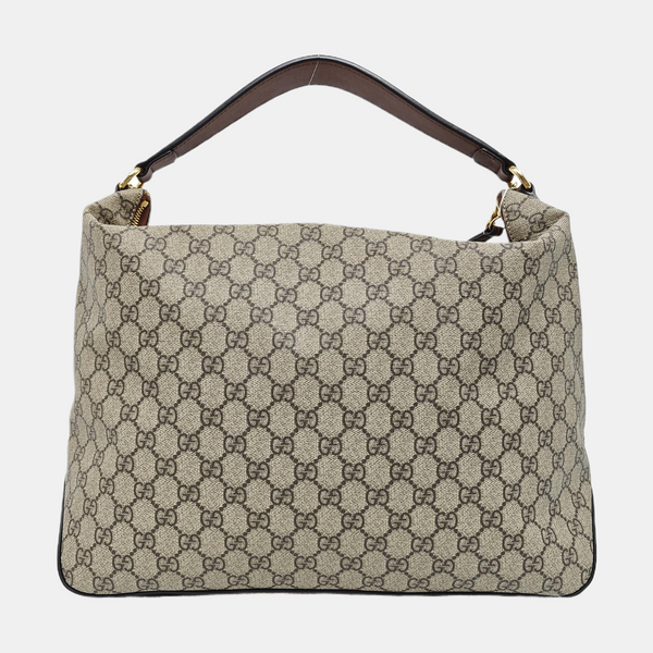 Monogram Coated Canvas Shoulder Bag Black