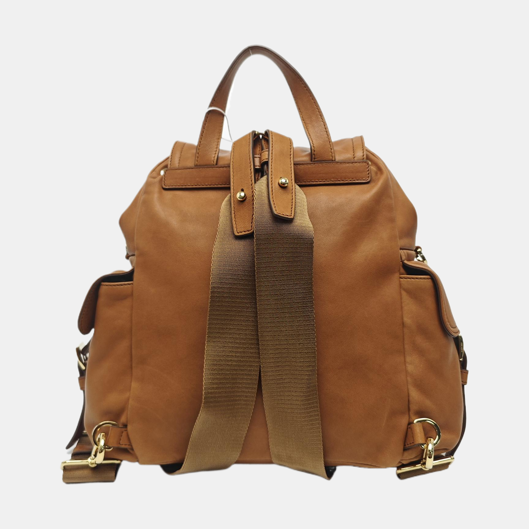 Re-Nylon Backpack Lambskin Brown