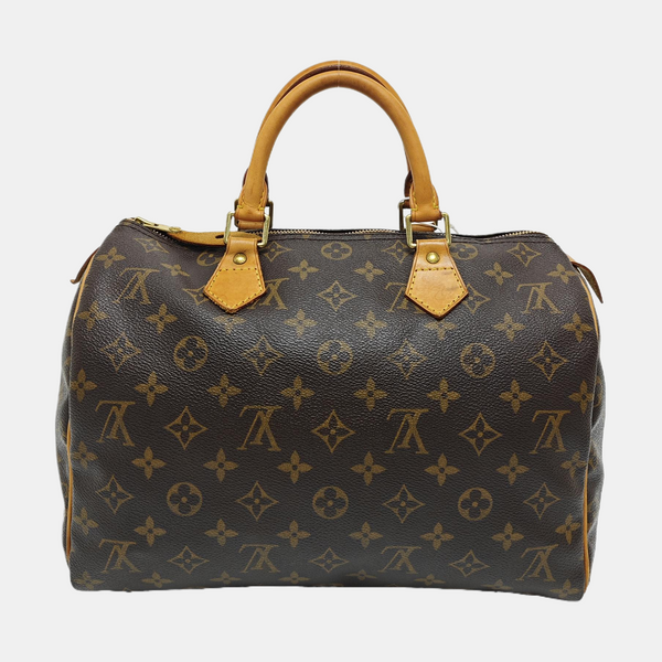 SPEEDY 30 Monogram Coated Canvas Brown