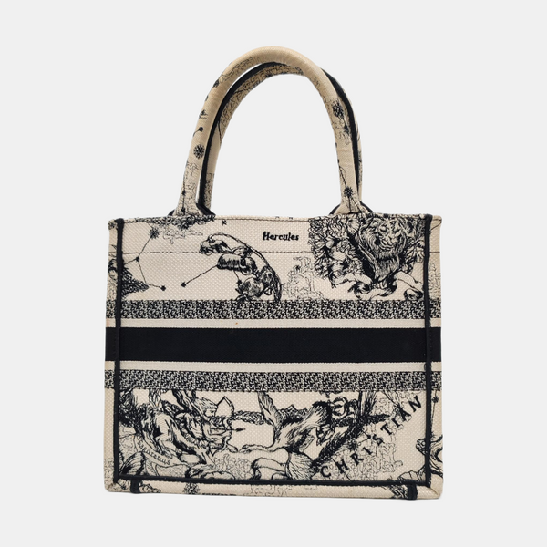 Book Tote Small Canvas White