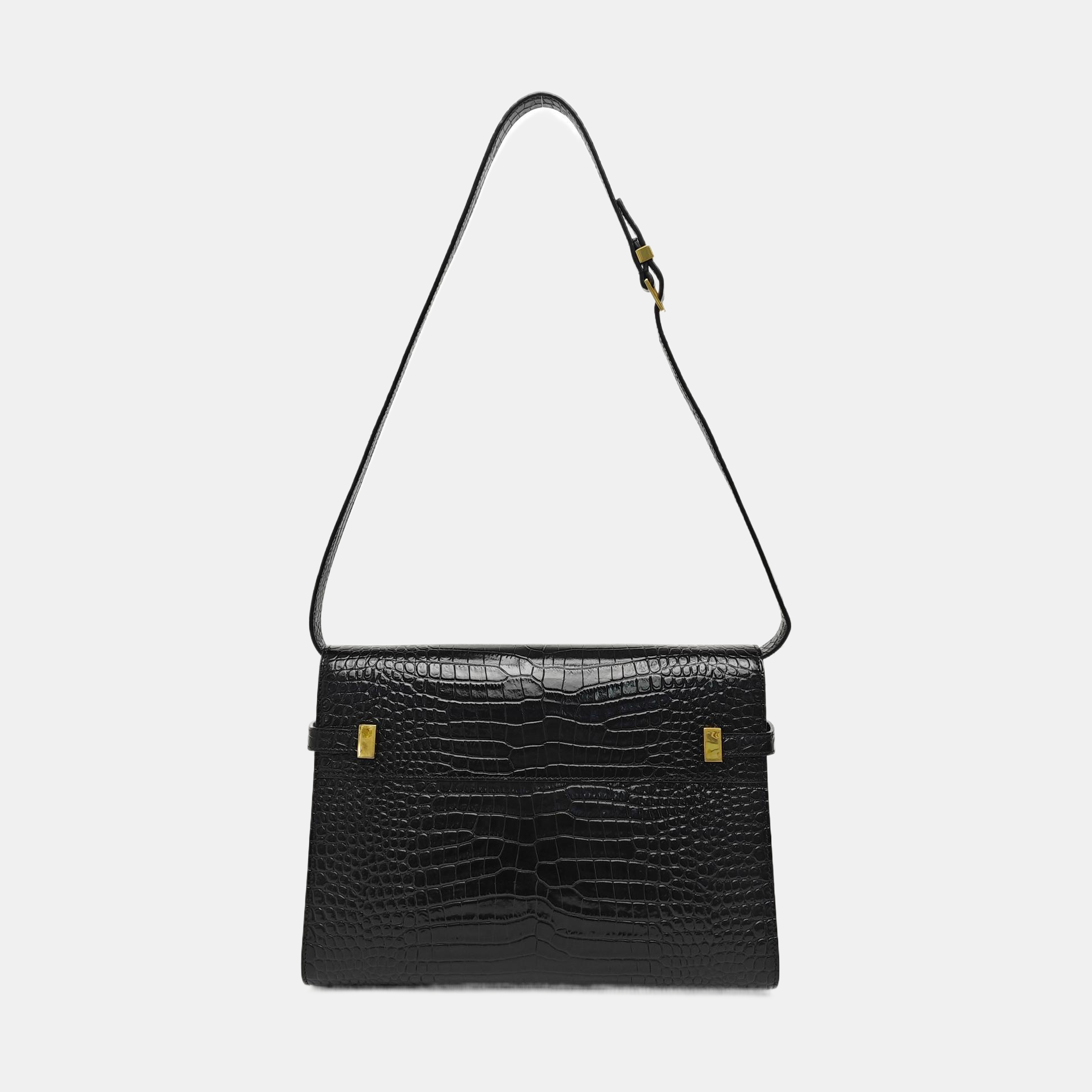 MANHATTAN Medium Calfskin Black