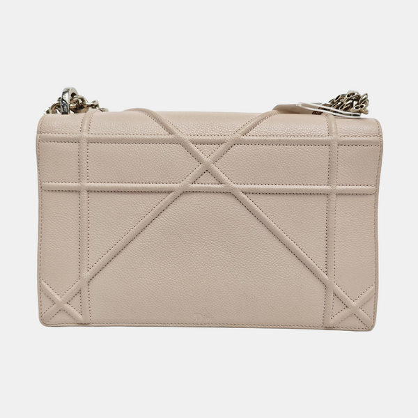 Diorama Medium Cannage Calfskin Pink