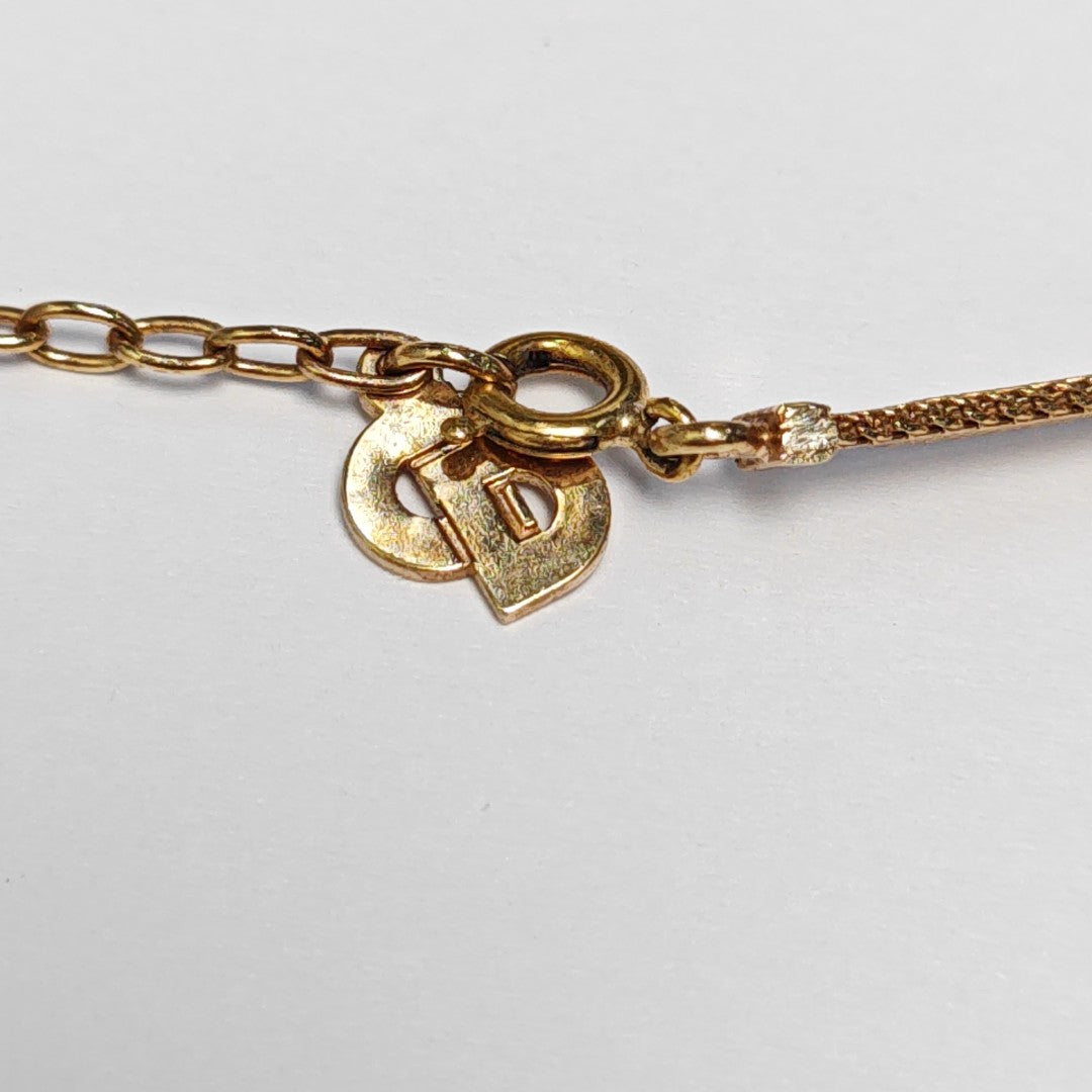 Petit CD Metal Gold Necklace