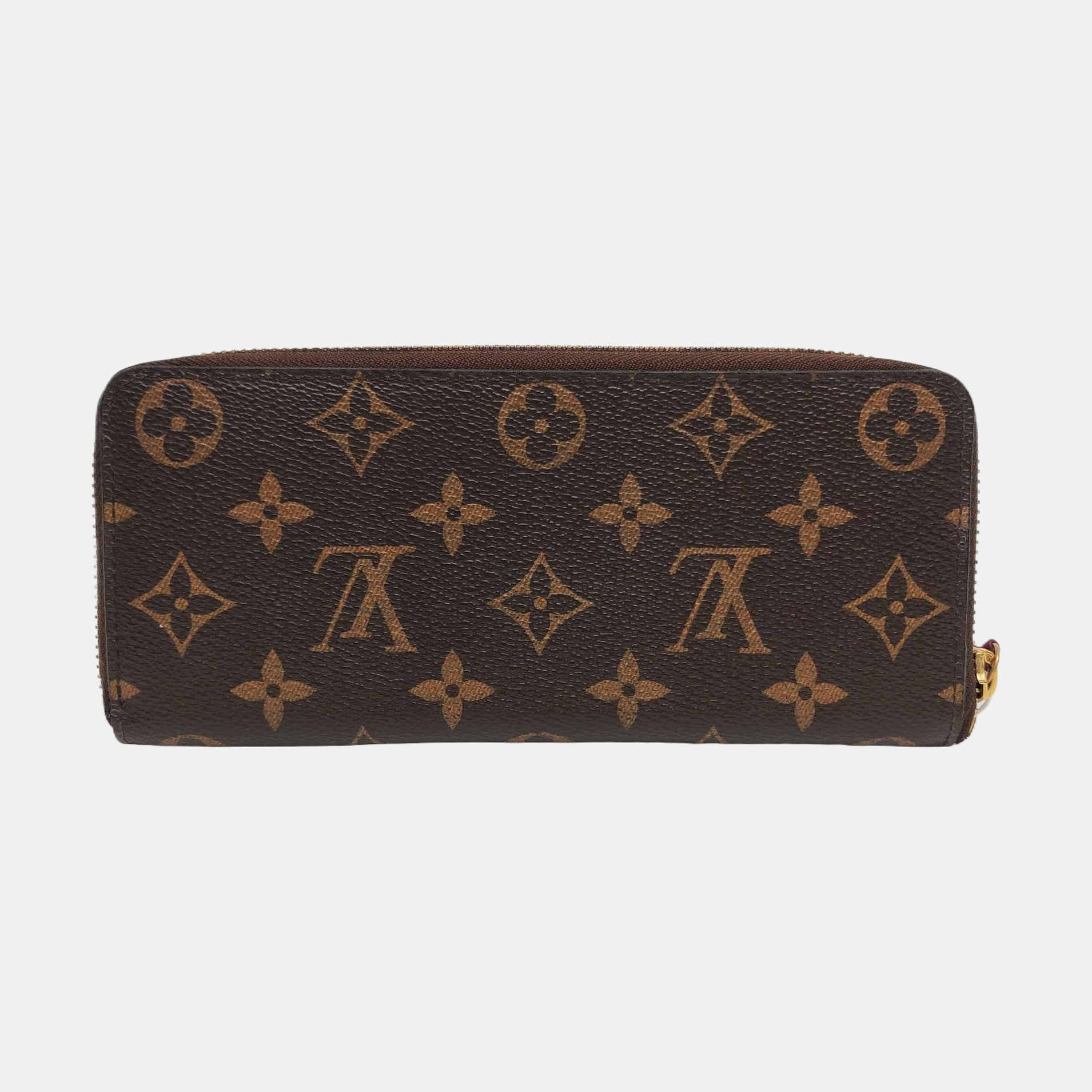 CLÉMENCE Monogram Coated Canvas Brown Wallet