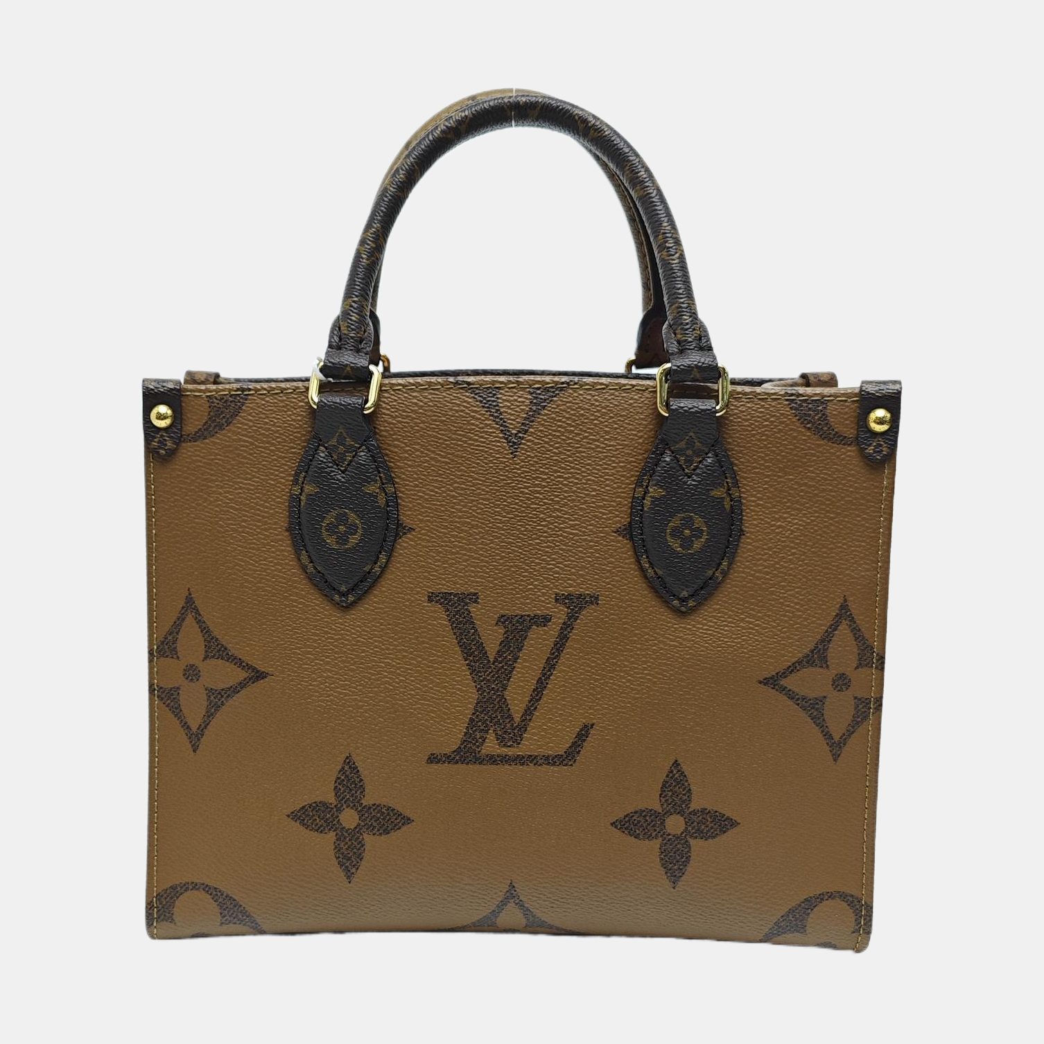 ONTHEGO PM Monogram Coated Canvas Brown