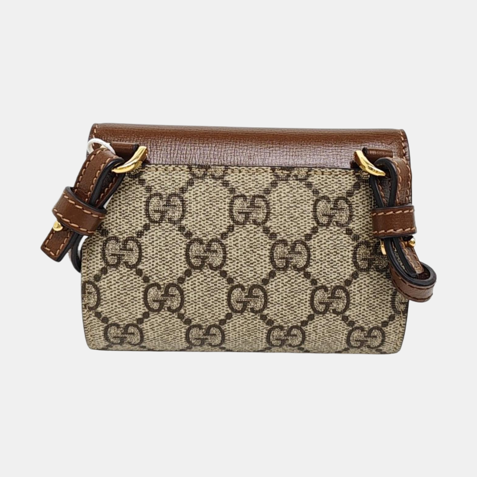 Horsebit 1955 Mini Monogram Coated Canvas Beige
