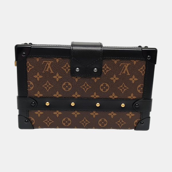 PETITE MALLE Monogram Coated Canvas Brown