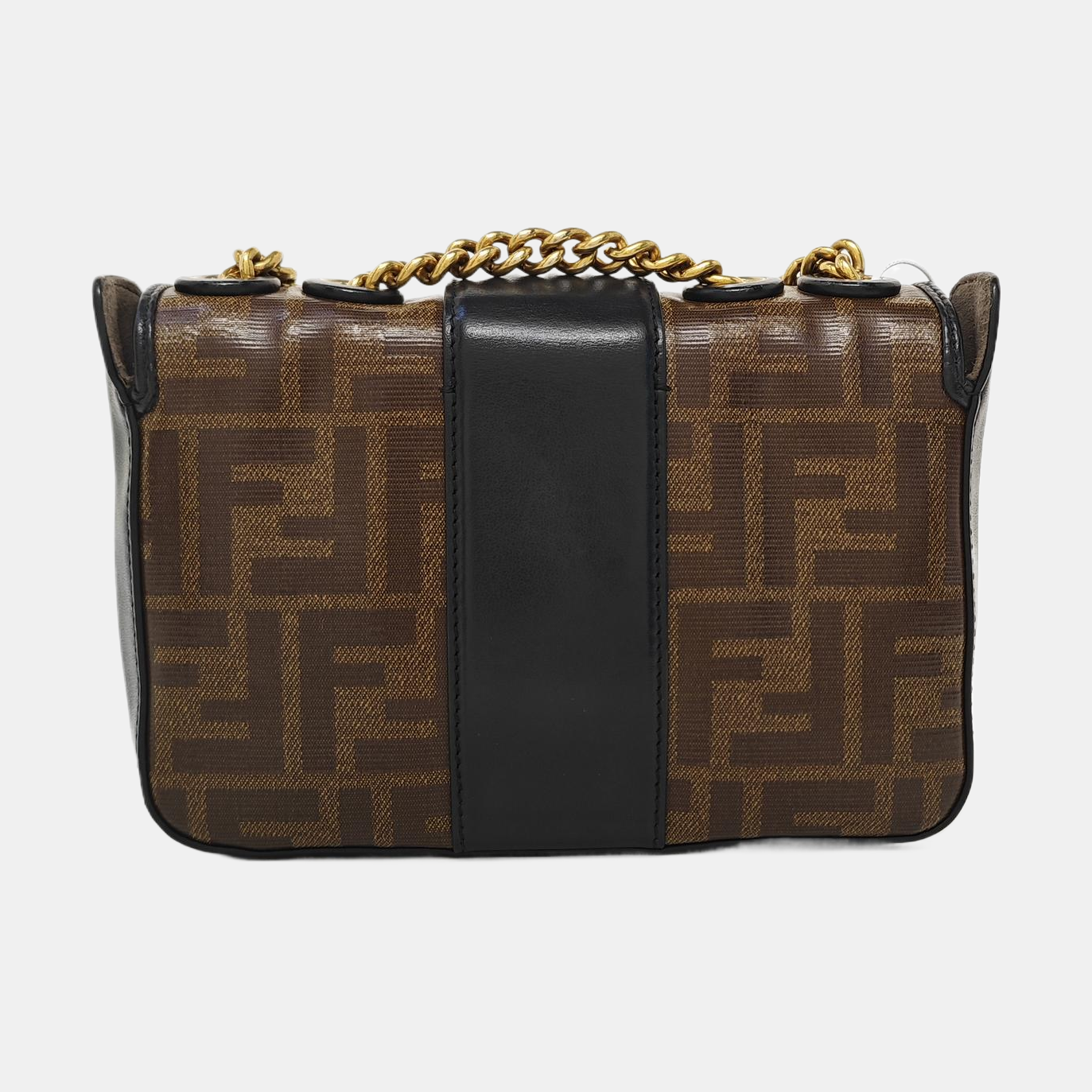 Double F Small Coated Canvas Brown
