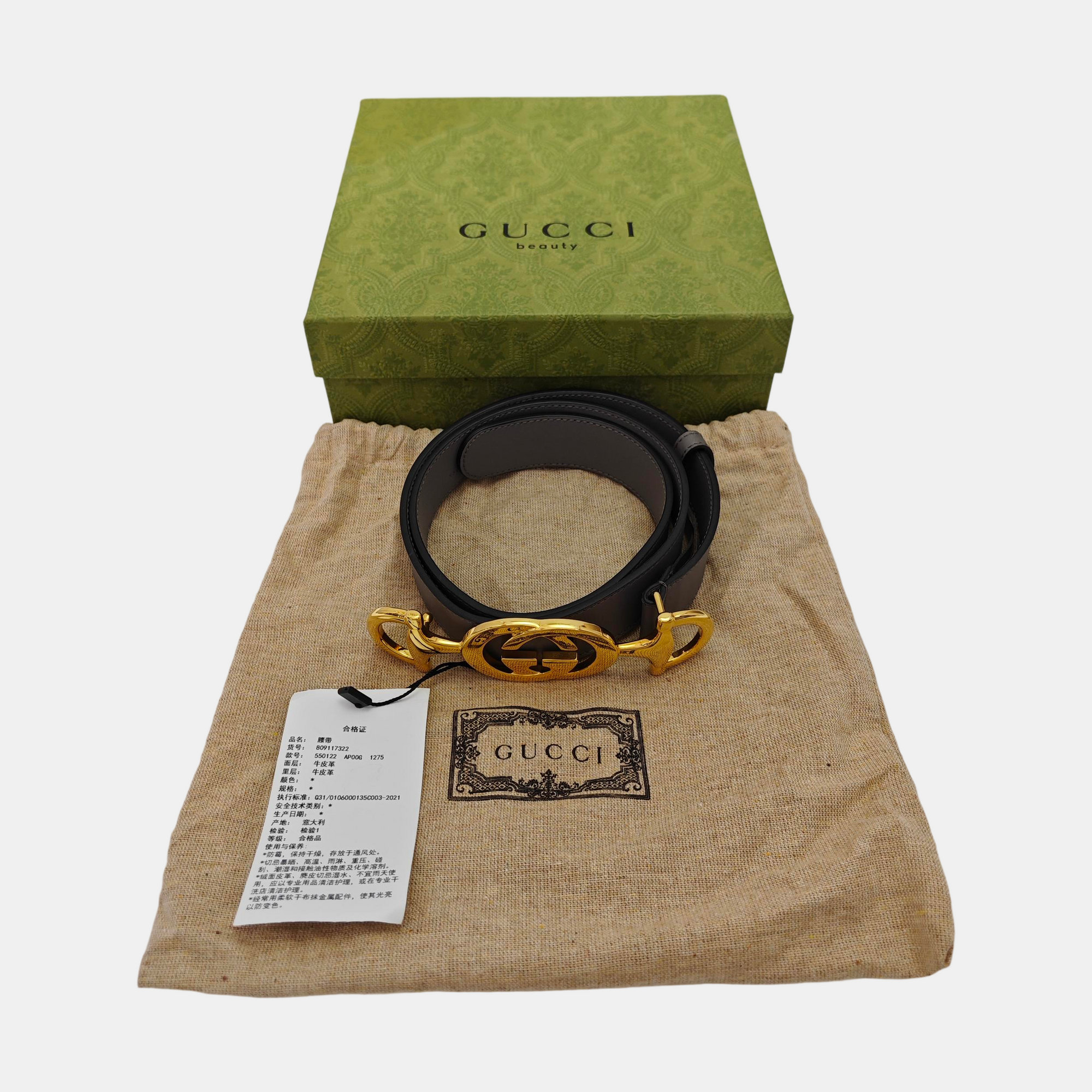 Leather Belt Gray