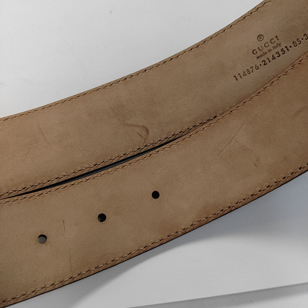 Leather Belt Purple